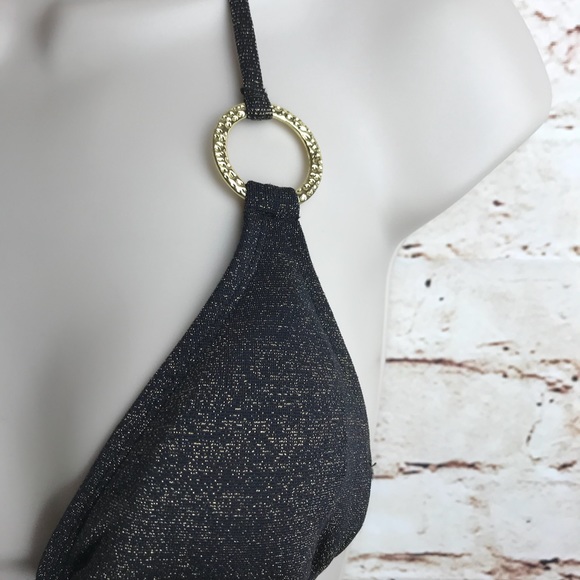 Old Navy Bikini top gold details on string - Picture 3 of 6